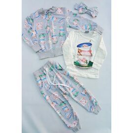 Костюм дитячий на дівчинку ML4637 beige р.3-10 "Meloria" недорого оптом від прямого постачальника