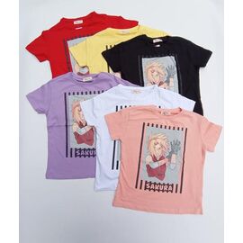 Фотография Футболка детская на девочку ML4644 black р.116-140 "Meloria" недорого оптом от прямого поставщика