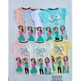 Фотография Футболка детская на девочку ML4671 grey р.116-134 "Meloria" недорого оптом от прямого поставщика