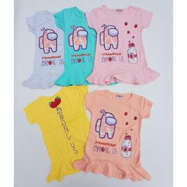 Фотография Туника детская лёгкая на девочку ML4739 yellow р.5-8 "Meloria" недорого оптом от прямого поставщика