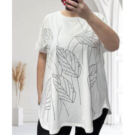 футболка жіноча 25009 white р.54-64 "Elena&Vika" недорого оптом від прямого постачальника