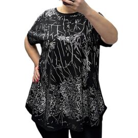 футболка жіноча 25010 black р.54-64 "Elena&Vika" недорого оптом від прямого постачальника