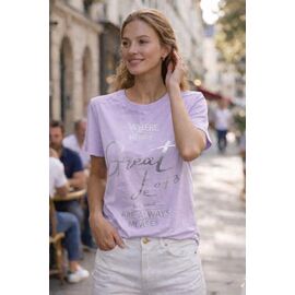 футболка жіноча 25033 lilac р.46-50 "Elena&Vika" недорого оптом від прямого постачальника