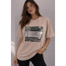 футболка жіноча 25036 beige р.46-50 "Elena&Vika" недорого оптом від прямого постачальника