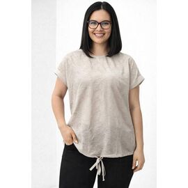 футболка жіноча 25044 beige р.48-56 "Elena&Vika" недорого оптом від прямого постачальника