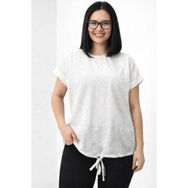 футболка жіноча 25044 white р.48-56 "Elena&Vika" недорого оптом від прямого постачальника