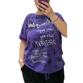 футболка жіноча 25084 purple р.54-64 "Elena&Vika" недорого оптом від прямого постачальника