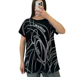 футболка жіноча 25315 black р.52-56 "Elena&Vika" недорого оптом від прямого постачальника