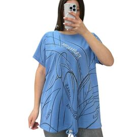 футболка жіноча 25315 l.blue р.52-56 "Elena&Vika" недорого оптом від прямого постачальника