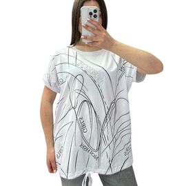 футболка жіноча 25315 white р.52-56 "Elena&Vika" недорого оптом від прямого постачальника