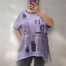 футболка жіноча 25319 lilac р.54-58 "Elena&Vika" недорого оптом від прямого постачальника