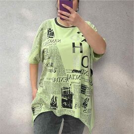 футболка жіноча 25319 mint р.54-58 "Elena&Vika" недорого оптом від прямого постачальника