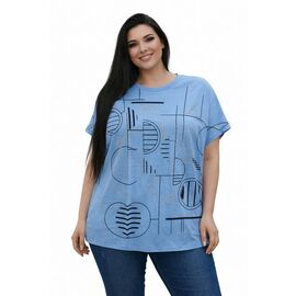 футболка жіноча 26008 l.blue р.54-58 "Elena&Vika" недорого оптом від прямого постачальника