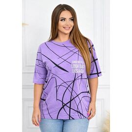 футболка жіноча 26009 lilac р.54-58 "Elena&Vika" недорого оптом від прямого постачальника