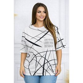 футболка жіноча 26009 white р.54-58 "Elena&Vika" недорого оптом від прямого постачальника