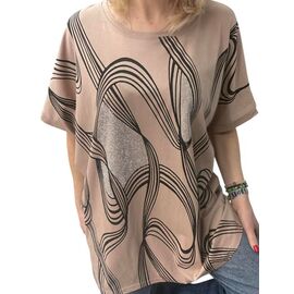 футболка жіноча 26010 beige р.54-58 "Elena&Vika" недорого оптом від прямого постачальника