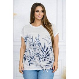 футболка жіноча 26012 white р.54-58 "Elena&Vika" недорого оптом від прямого постачальника