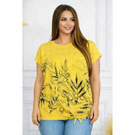 футболка жіноча 26012 yellow р.54-58 "Elena&Vika" недорого оптом від прямого постачальника