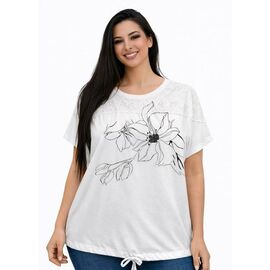 футболка жіноча 26013 white р.54-58 "Elena&Vika" недорого оптом від прямого постачальника