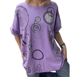 футболка жіноча 26014 lilac р.54-58 "Elena&Vika" недорого оптом від прямого постачальника