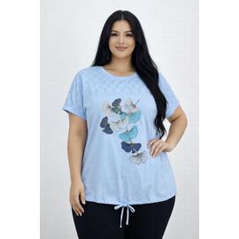 футболка жіноча 26019 l.blue р.52-56 "Elena&Vika" недорого оптом від прямого постачальника