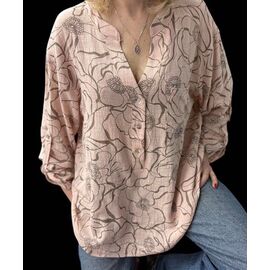 Сорочка жіноча 26022 l.beige р.50-56 "Elena&Vika" недорого оптом від прямого постачальника