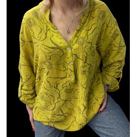 Сорочка жіноча 26022 yellow р.50-56 "Elena&Vika" недорого оптом від прямого постачальника