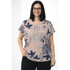 футболка жіноча 26025 beige р.50-56 "Elena&Vika" недорого оптом від прямого постачальника