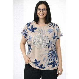 футболка жіноча 26025 l.beige р.50-56 "Elena&Vika" недорого оптом від прямого постачальника