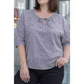 Жіноча блузка 26027 grey р.52-54 "Elena&Vika" недорого оптом від прямого постачальника