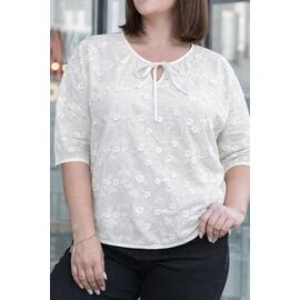 Жіноча блузка 26027 white р.52-54 "Elena&Vika" недорого оптом від прямого постачальника