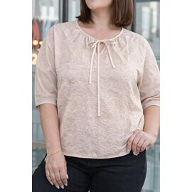 Жіноча блузка 26029 beige р.52-54 "Elena&Vika" недорого оптом від прямого постачальника