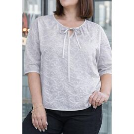 Жіноча блузка 26029 l.grey р.52-54 "Elena&Vika" недорого оптом від прямого постачальника