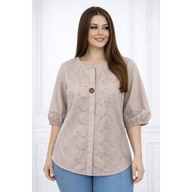 Сорочка жіноча літня 26030 beige р.52-54 "Elena&Vika" недорого оптом від прямого постачальника