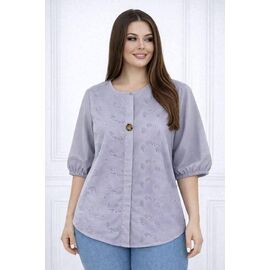 Сорочка жіноча літня 26030 grey р.52-54 "Elena&Vika" недорого оптом від прямого постачальника