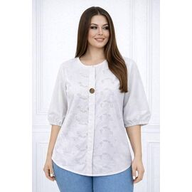 Сорочка жіноча літня 26030 white р.52-54 "Elena&Vika" недорого оптом від прямого постачальника