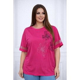 футболка жіноча 26034 crimson р.58-62 "Elena&Vika" недорого оптом від прямого постачальника