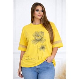 футболка жіноча 26035 yellow р.58-62 "Elena&Vika" недорого оптом від прямого постачальника