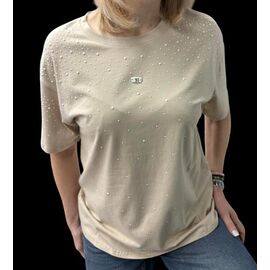 футболка жіноча 26108 l.beige р.46-50 "Elena&Vika" недорого оптом від прямого постачальника