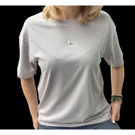 футболка жіноча 26108 l.grey р.46-50 "Elena&Vika" недорого оптом від прямого постачальника