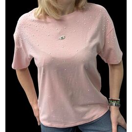 футболка жіноча 26108 pink р.46-50 "Elena&Vika" недорого оптом від прямого постачальника