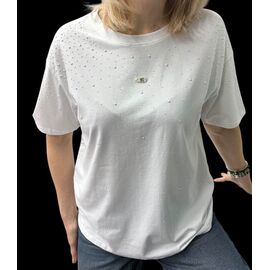 футболка жіноча 26108 white р.46-50 "Elena&Vika" недорого оптом від прямого постачальника
