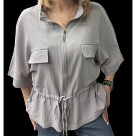 Сорочка жіноча літня 26118 grey р.46-50 "Elena&Vika" недорого оптом від прямого постачальника