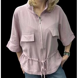 Сорочка жіноча літня 26118 pink р.46-50 "Elena&Vika" недорого оптом від прямого постачальника