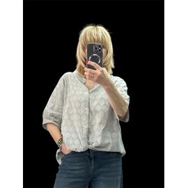 Сорочка жіноча літня 26119 grey р.50-52 "Elena&Vika" недорого оптом від прямого постачальника