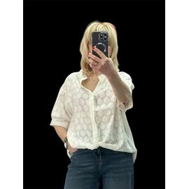 Сорочка жіноча літня 26119 white р.50-52 "Elena&Vika" недорого оптом від прямого постачальника