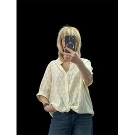 Сорочка жіноча літня 26119 yellow р.50-52 "Elena&Vika" недорого оптом від прямого постачальника