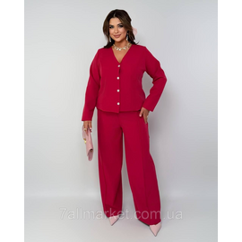 Фотография Костюм двойка женский креп костюмка  размеры 46-60 "LADA" недорого от прямого поставщик