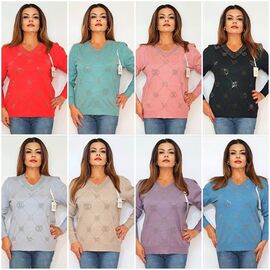 Светр жіночий 2390 mix р.50-54 "ITALIA" недорого оптом від прямого постачальника