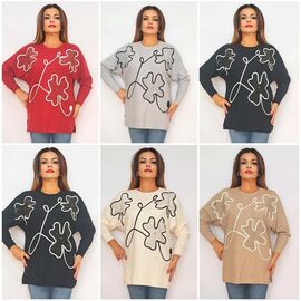 Светр жіночий 2387 mix р.54-56 "ITALIA" недорого оптом від прямого постачальника